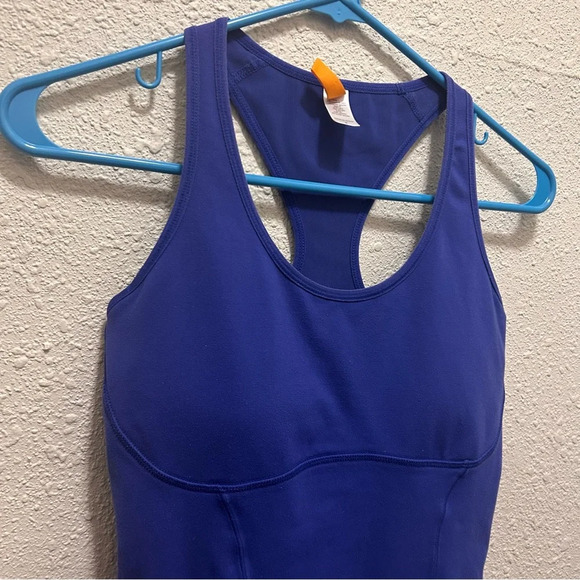 Lucy Blue Tank Top with Built-in Bra - Picture 4 of 10